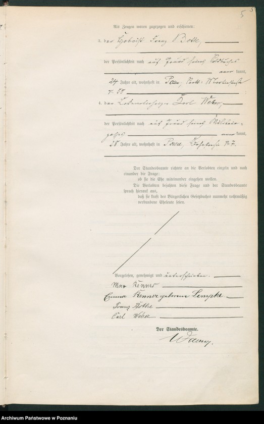 Obraz 6 z jednostki "Księga miejscowa małżeństw tom I"