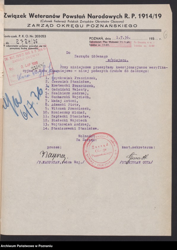 Obraz 10 z jednostki "Solec, powiat Wolsztyn - akta koła."