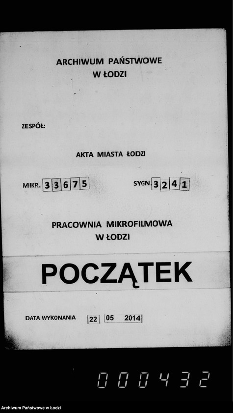 Obraz 1 z jednostki "Torgovoje proizvodtsvo po otdače v 4ch letnij s 1 janvarja 1906 g. podrjad soderžanija v ispravnosti bulyžnych mostovych v g. Lodzi"