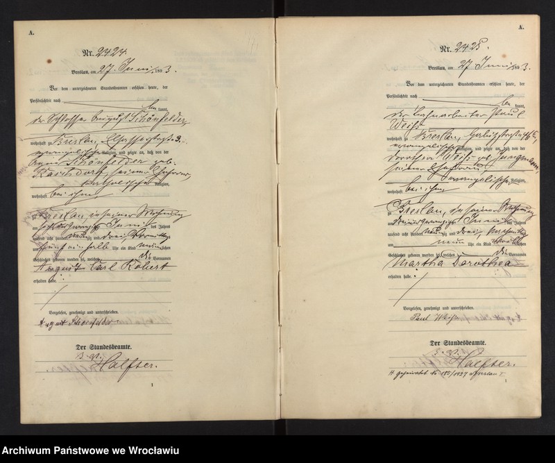 image.from.unit.number "Geburts-Haupt-Register Breslau II 1893 Band 7"