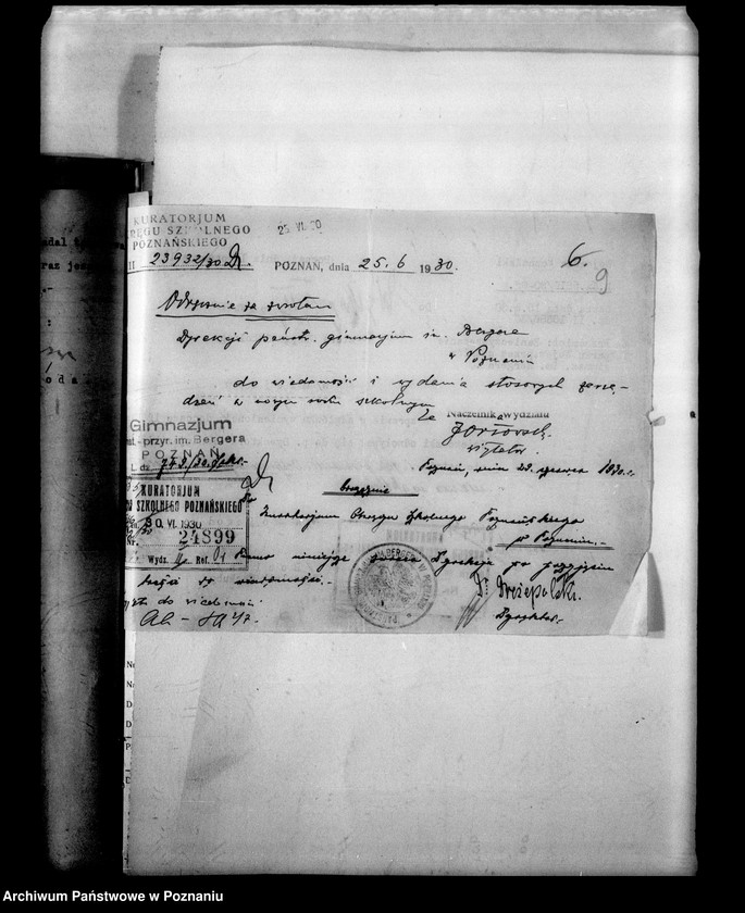 Obraz 13 z jednostki "Państwowe Gimnazjum imienia Bergera- Poznań"