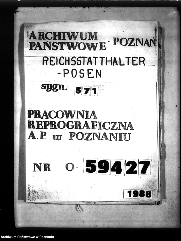 Obraz 1 z jednostki "Wohnungszuweisungen für Deutsche. Verdrängung der Polen."