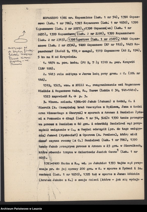 Obraz 2 z jednostki "Dzieje Kopaszewa, maszynopis"