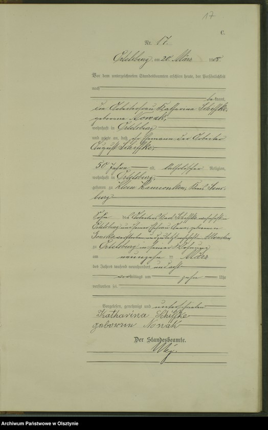 image.from.unit.number "Sterbe-Haupt-Register Nr 1 - 98"