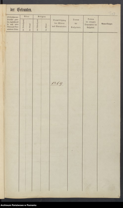 Obraz 13 z jednostki "Duplikat der Kirchenbucher uber Taufen, Trauungen und Begräbnisse"