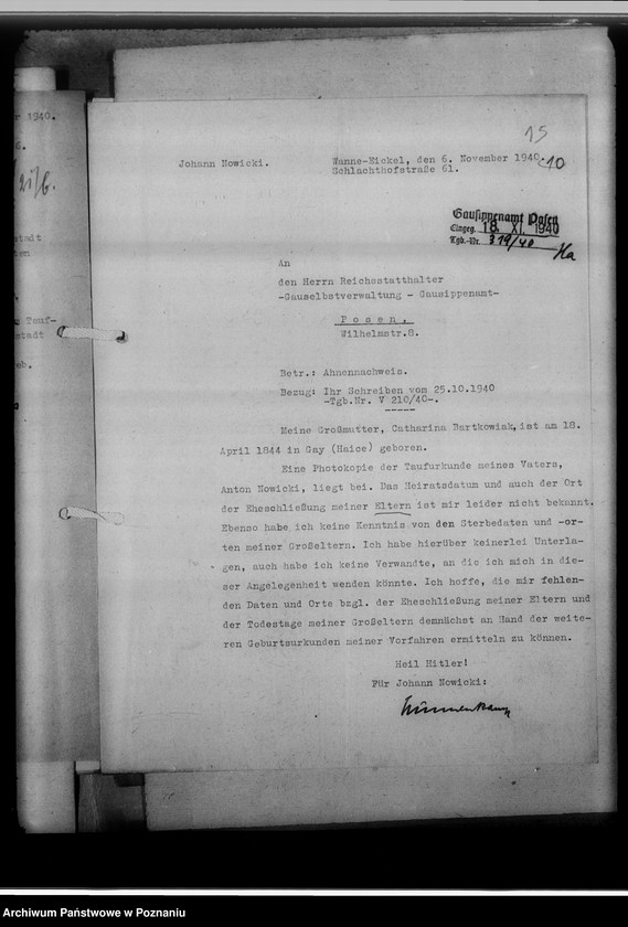 image.from.unit.number "Ahnennachweis Johann Nowicki, Wanne - Eickel [Westfalia]"