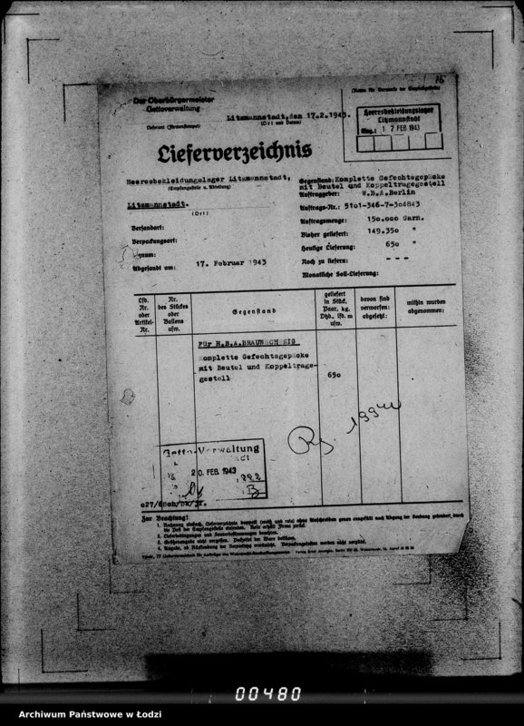Obraz 20 z jednostki "346 Gefechtsgepäck m.Beutel u.Tornister 39 m.Auslieferung"