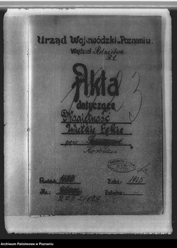 Obraz 4 z jednostki "Majętność /leśna/ Wielkie Łęki powiat kościański"