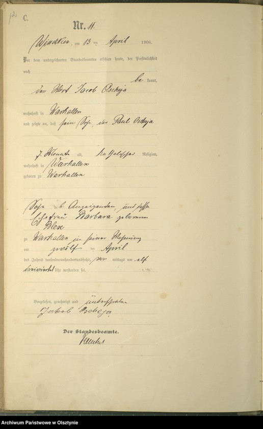 image.from.unit.number "Sterbe-Haupt-Register Nr 1 - 40"