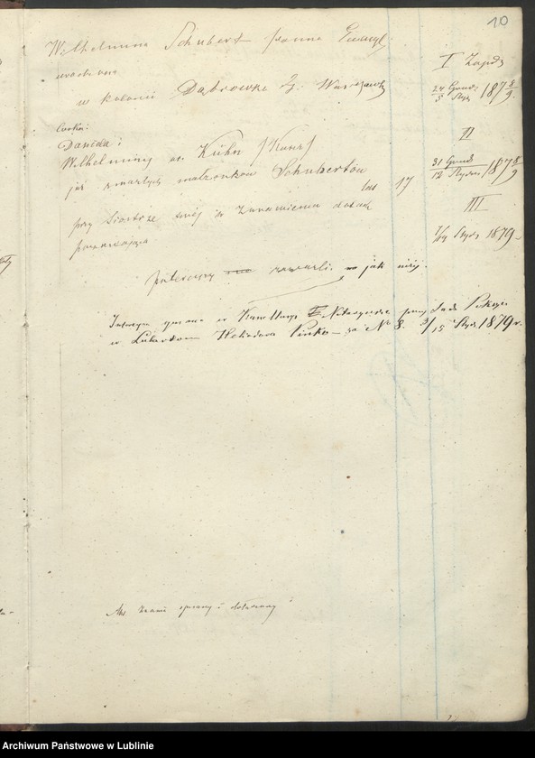 Obraz 13 z jednostki "Raptularz aktów małżeństw"