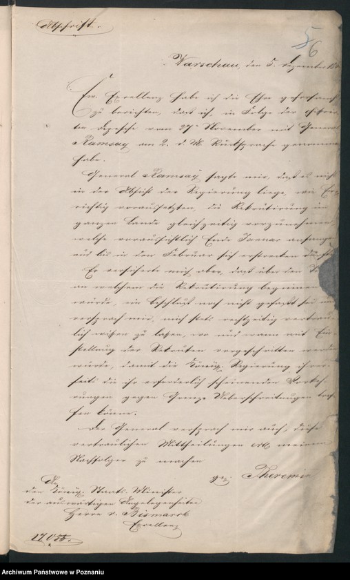 Obraz 11 z jednostki "Die in Folge der Rekrutierung im Königreiche Polen ausgebrochenen Unruhen."