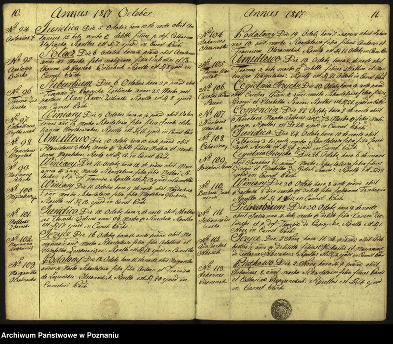 Obraz 8 z jednostki "Księga zgonów"