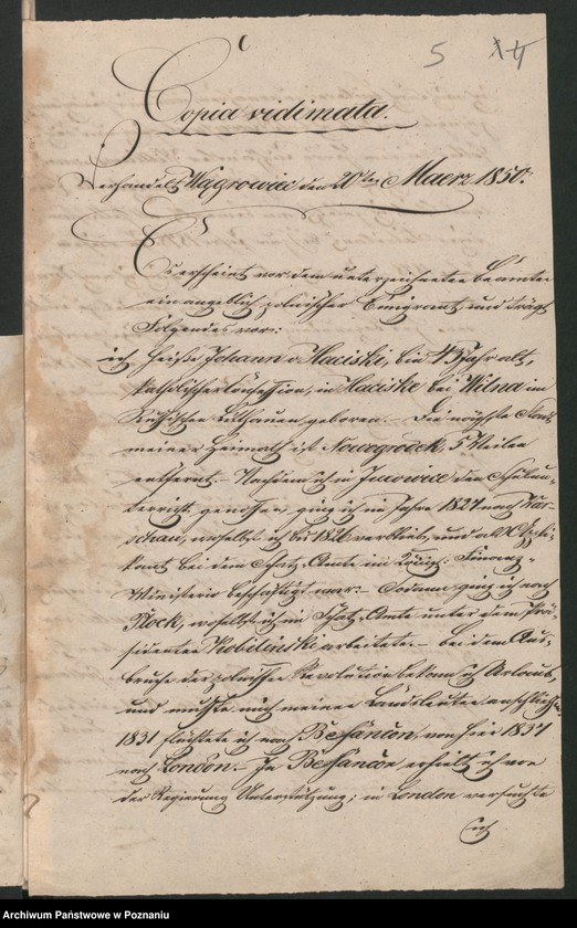 Obraz 9 z jednostki "A. betr. Johann von Haciski"