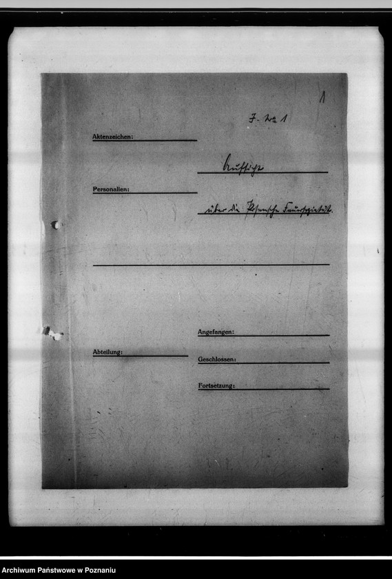 Obraz 5 z jednostki "Aufsicht über die Posensche Feuersozietät."