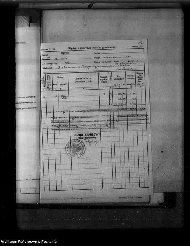 Obraz 16 z jednostki "Zestawienie parcel katastralnych i powierzchni nowego pomiaru"
