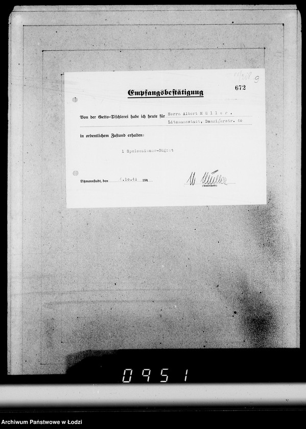 Obraz 13 z jednostki "Konto 00, Komm.181-220 [Rachunki i potwierdzenia odbioru mebli]"