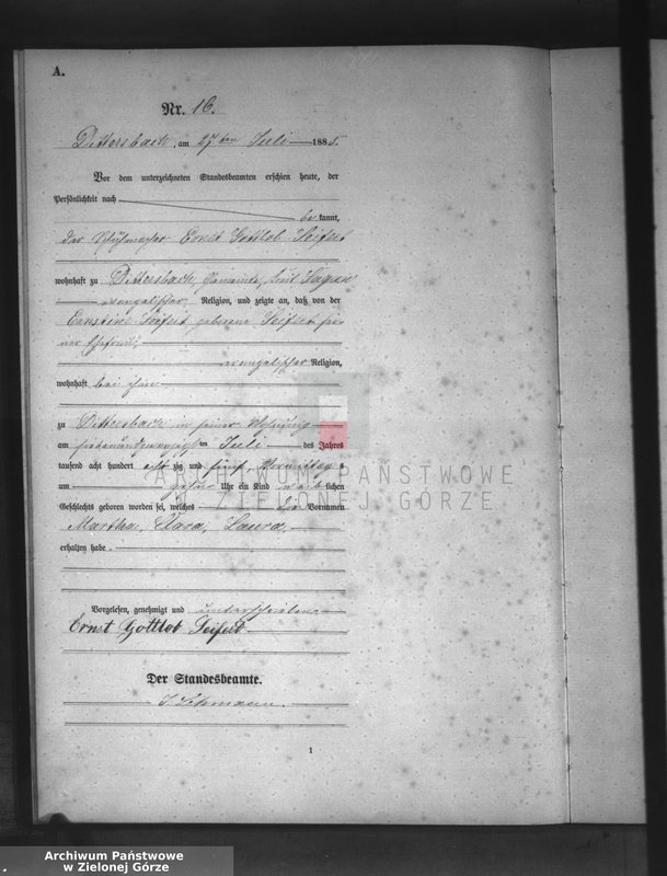 Obraz 19 z jednostki "[Księga aktów urodzeń]"