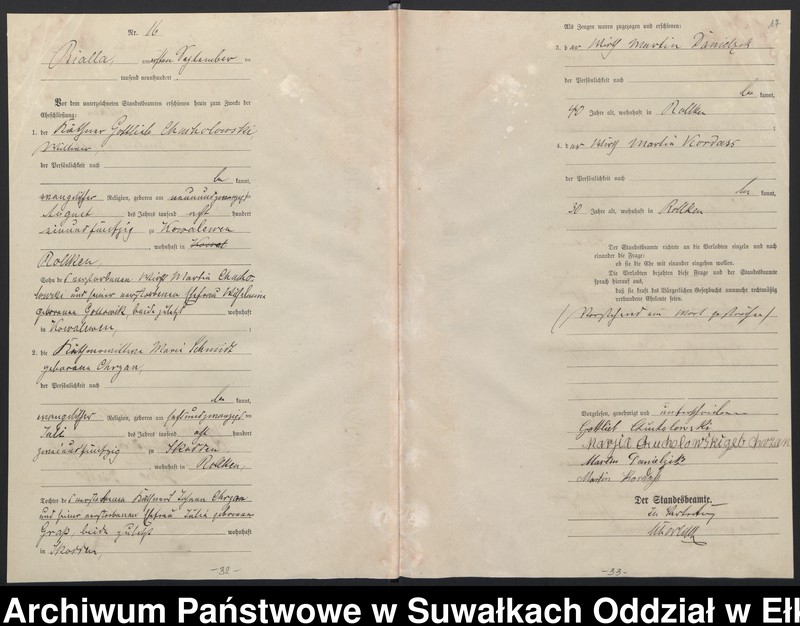 image.from.unit.number "Heiraths-Haupt-Register des Königlichen Preussischen Standes-Amtes Belzonzen Kreis Johannisburg"