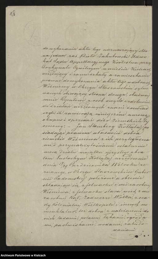 image.from.unit.number "Wiśniowa. Kupno tychże dóbr"