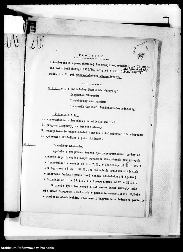 Obraz 12 z jednostki "Konferencje naczelników wydziałów /protokoły z konferencji sprawozdawczych"