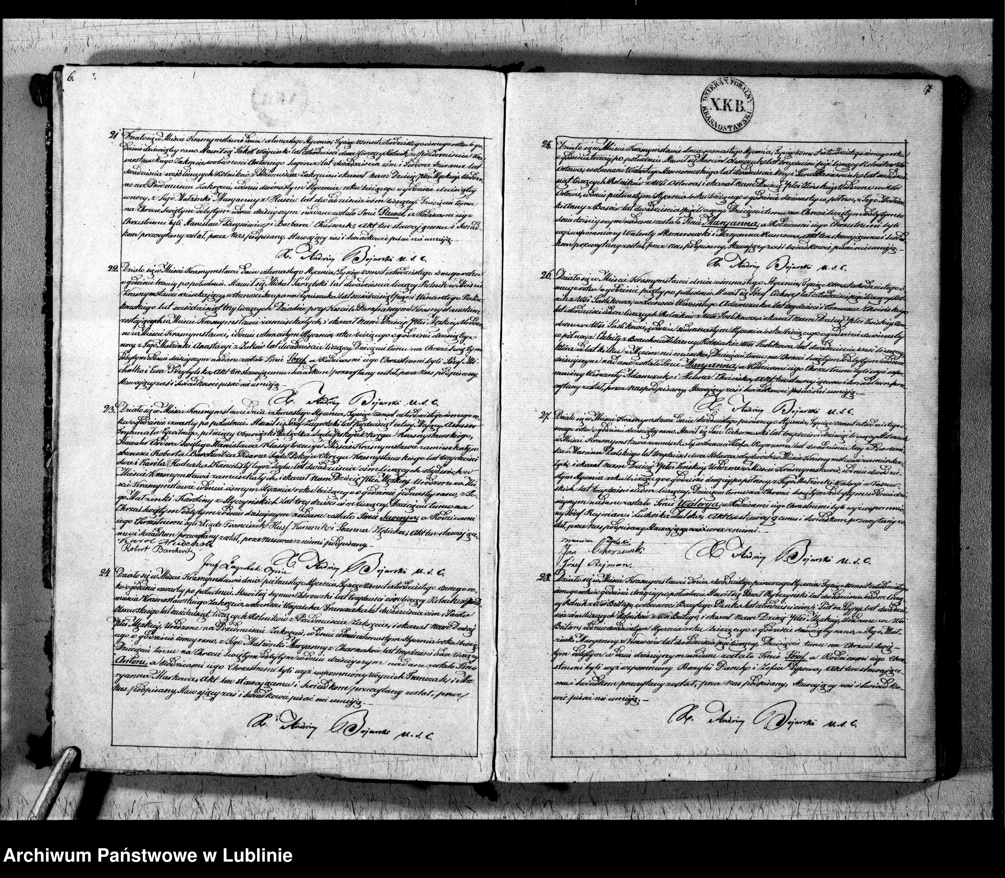 Skan z jednostki: Księga urodzeń, małżeństw i zgonów