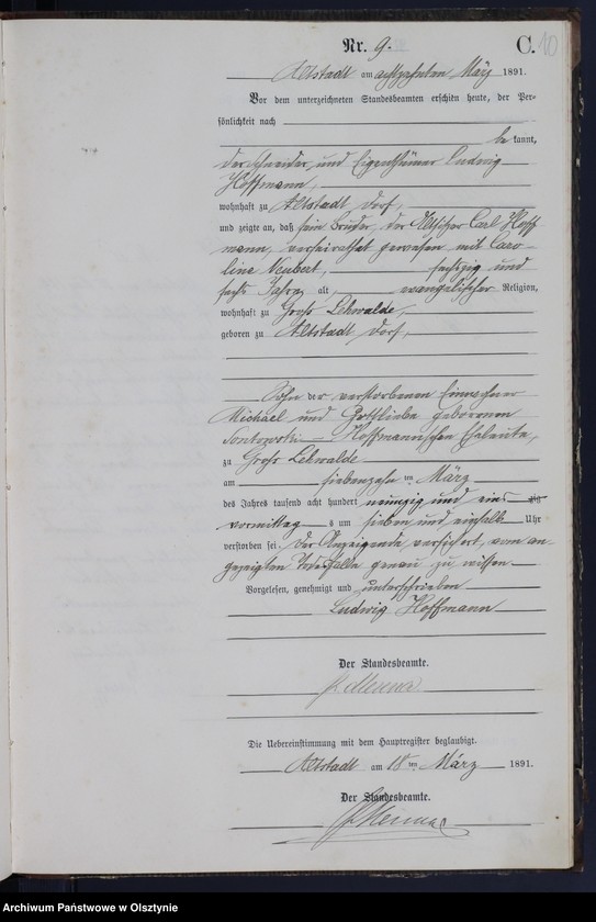 image.from.unit.number "Sterbe-Neben-Register Nr 1 - 43"