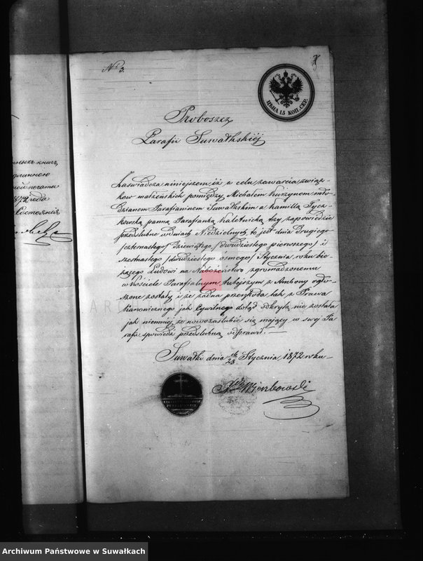 image.from.unit.number "Dowody do akt zaślubionych Parafii Kaletnik z roku 1972"