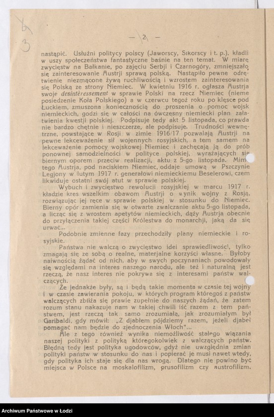 Obraz 3 z jednostki "[Broszura Jędrzeja Zakrzewskiego w sprawie internowania Józefa Piłsudskiego]"
