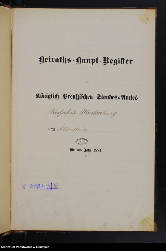 image.from.unit.number "Heiraths-Haupt-Register /wpisów nie było/"