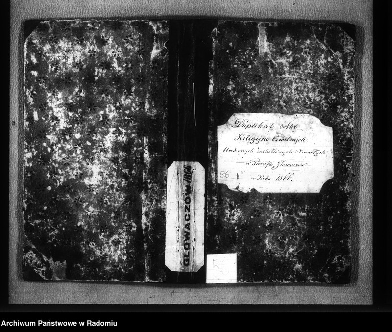 image.from.unit.number "Duplikat akt religijno cywilnych urodzonych, zaślubionych i zmarłych w parafii Głowaczów w roku 1866"