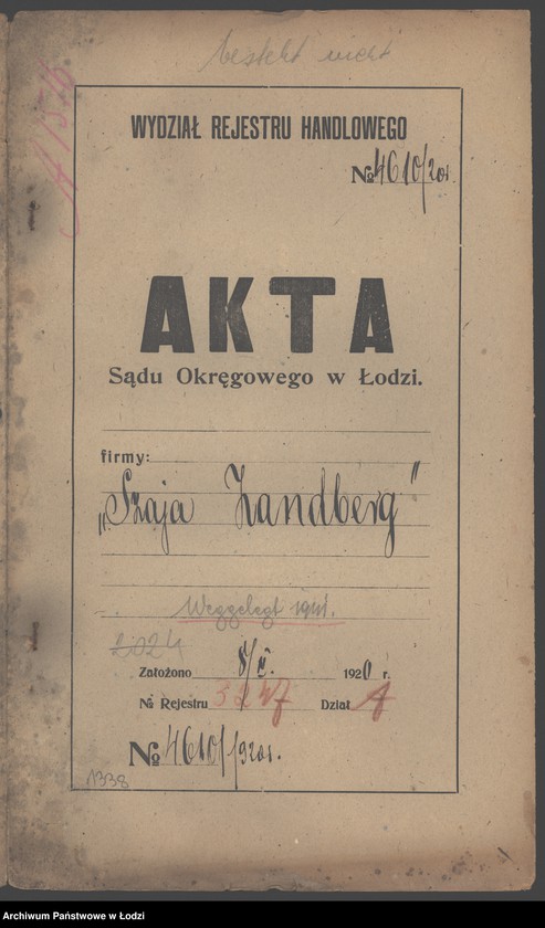 Obraz 2 z jednostki "Szaja Zandberg- sprzedaż manufaktury"