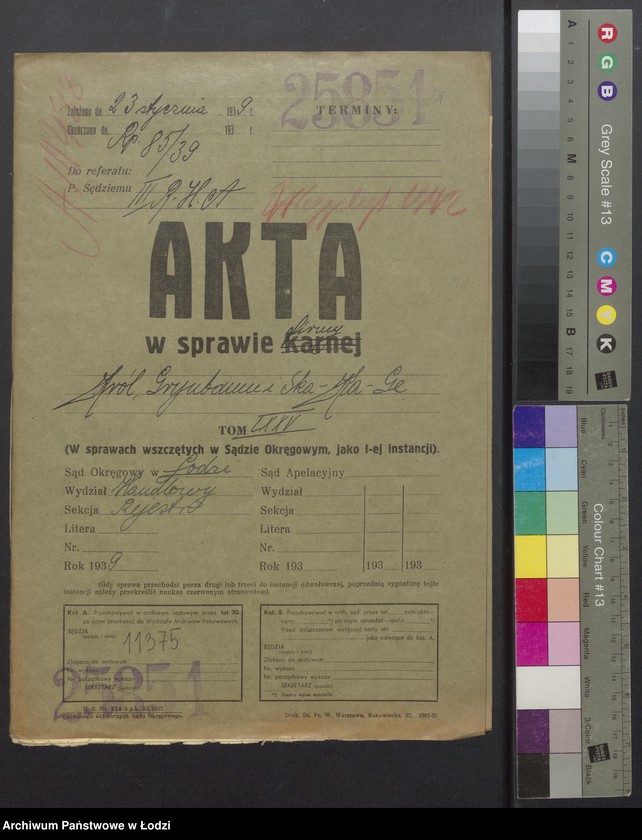 Obraz 2 z jednostki "„Ka-Ge” – Izaak Szulim Król, SzlamaGrynbaum, Szmul Koplowicz, Icek – Majer Grynbaum – wyrób materiałów kołdrowych"