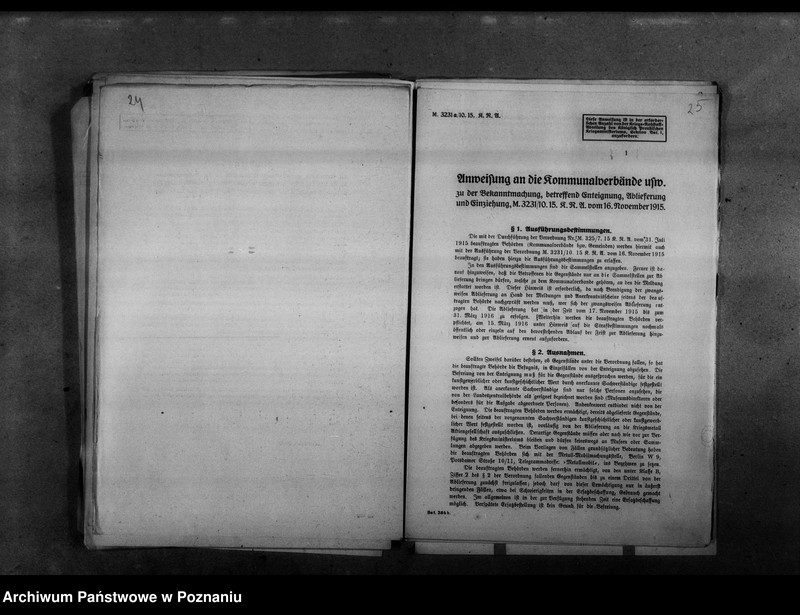 Obraz 19 z jednostki "Rozpoządzenia niemieckiego ministerstwa wojny dotyczące konfiskat kruszczów - druk, [język niemiecki.]"