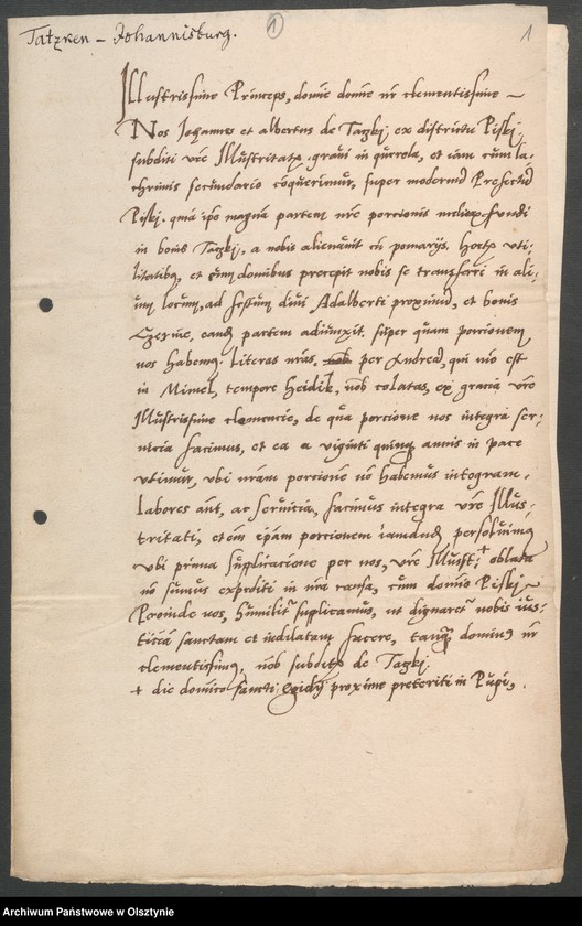 image.from.unit.number "[Taczki /Tatzken - supliki Jana i Alberta Tatzkich z Taczek]"