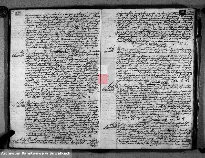 image.from.unit.number "Duplikat Akt Urzędnika Stanu Cwilnego Wyznania Mojżeszowego Okręgu Suwalskiego i Jeleniewskiego do zapisywania Urodzonych, Zaślubionych i Zmarłych z roku 1859"