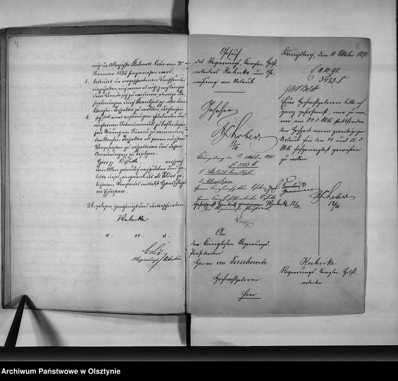 image.from.unit.number "Kanzlei Hilfsarbeiter Kuhnke [Gustav Albert], den 11.2.[18]97 Regierungs Büreau Diätar, den 1.6.1901 Regi.[ierungs] Hauptkassen Buchhalter"