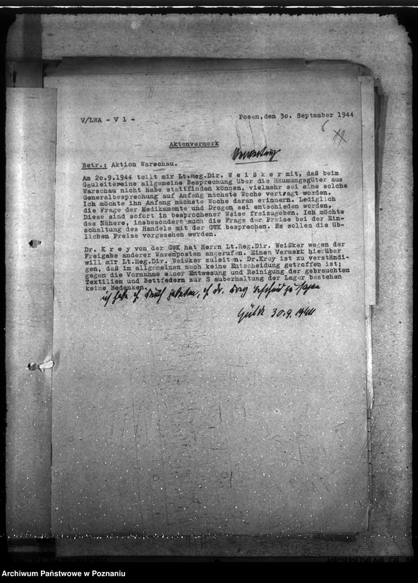 Obraz 10 z jednostki "Łupy wojenne zdobyte podczas powstania warszawskiego - Aktion Warschau. Hauptakten II."