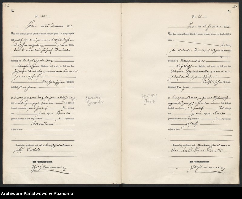 Obraz 13 z jednostki "Księga miejscowa urodzeń [Rejestr główny urodzeń]"