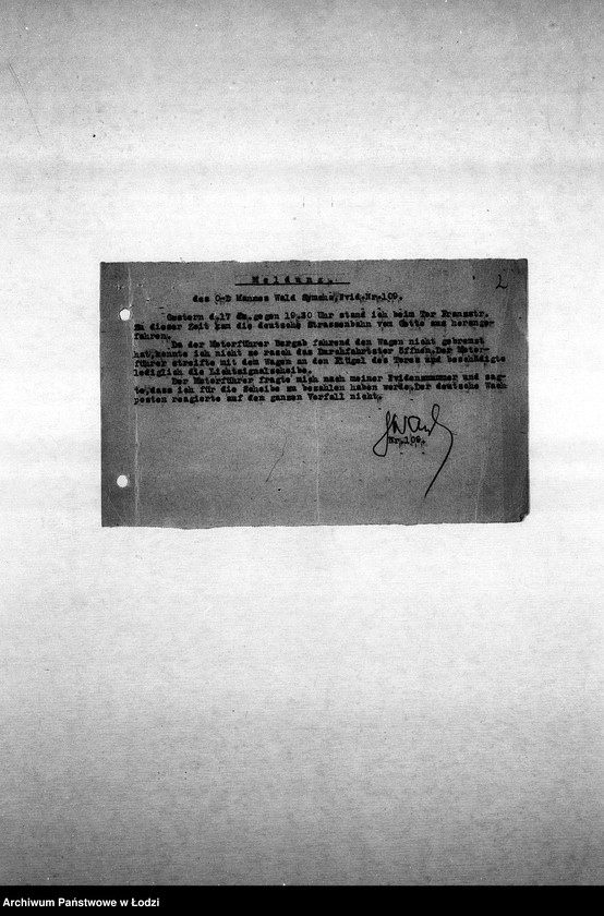 Obraz 5 z jednostki "[Korespondencja Komendy z policją niemiecką oraz rewirami gettowymi na temat różnych wydarzeń w getcie]"