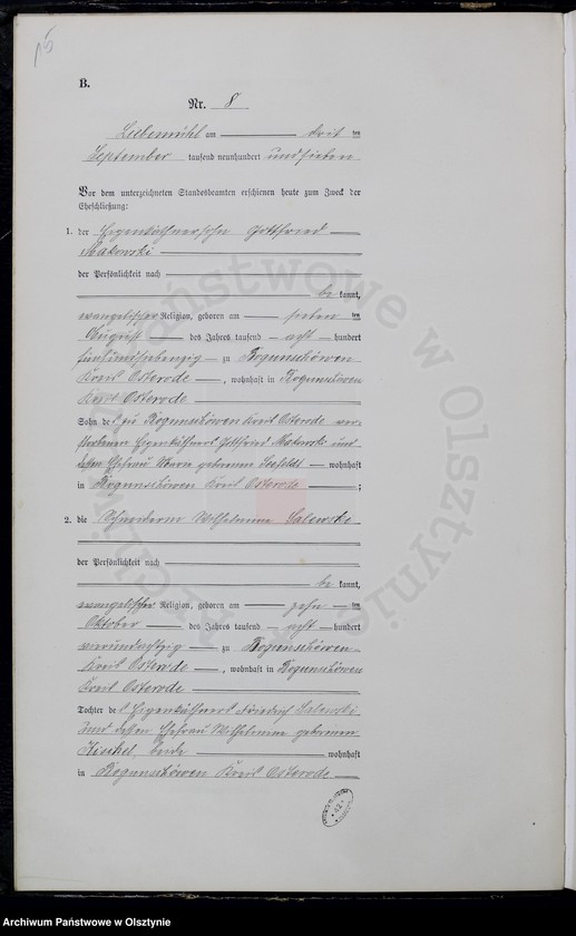 image.from.unit.number "Heiraths-Neben-Register Nr 1 - 27"