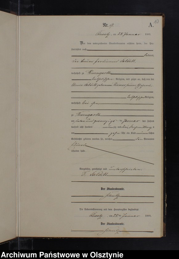 Obraz 12 z jednostki "Geburts-Neben-Register Nr 1 - 86"
