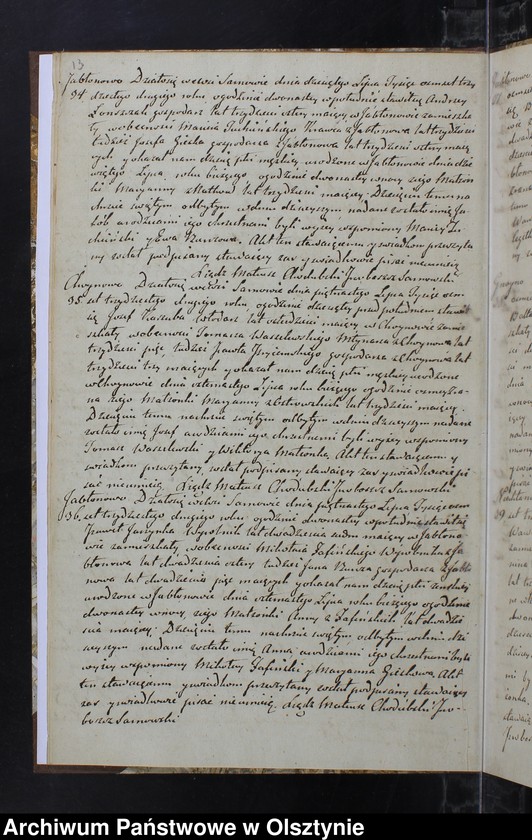 image.from.unit.number "Akta Urodzonych Zmarłych Zaślubionych w parafii Sarnowskiey w roku 1832"