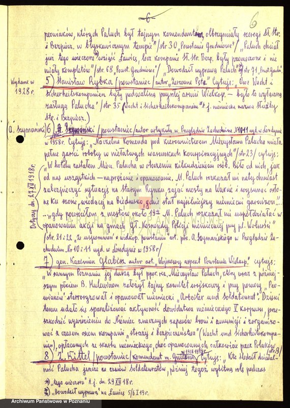 Obraz 16 z jednostki "Opinie powstańców i działaczy polityczno - społecznych oraz autorów historycznych publikacji o Mieczysławie Paluchu zebrane przez Jadwigę Krauze."
