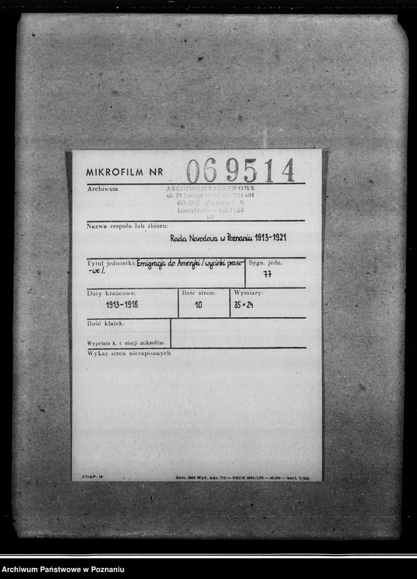 Obraz 2 z jednostki "Emigracja do Ameryki [wycinki prasowe]"