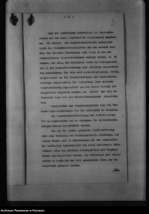 Obraz 7 z jednostki "Kostenüberschlag für Instandsetzungsarbeiten im Gebäude der Staatlichen Ingenieurschule, Posen, Bergerstr. 5."