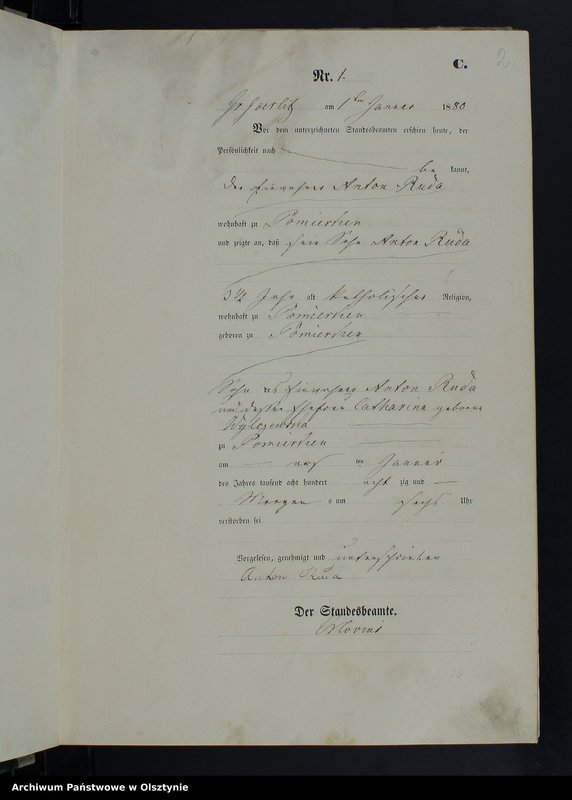 Obraz z jednostki "Sterbe-Haupt-Register Nr 1 - 58,1 - 57,1 - 65,1 - 70,1 - 74 i 1 - 89"