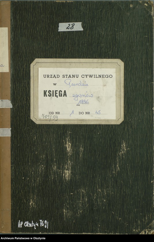 image.from.unit.number "Sterbe-Haupt-Register Nr 1 - 45"