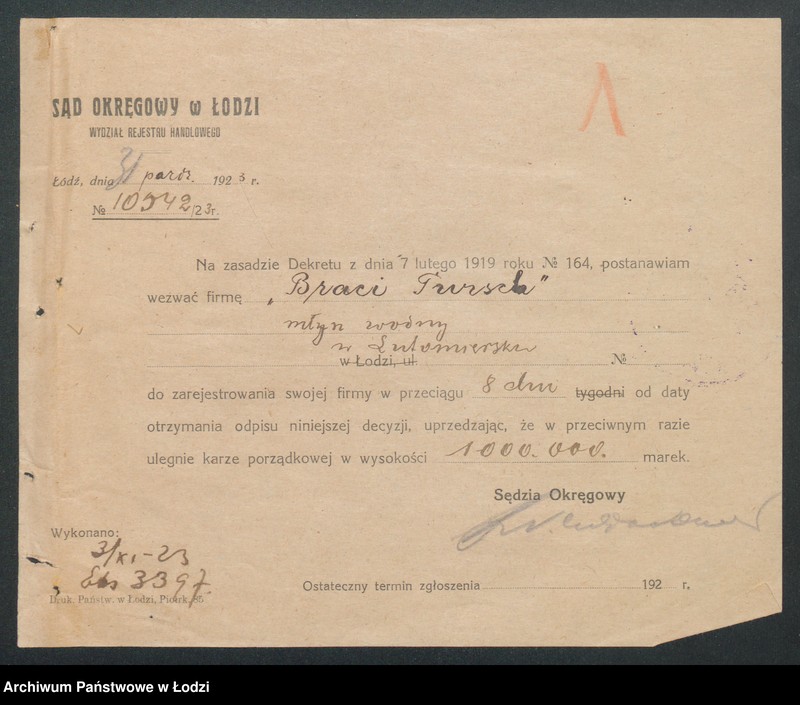 Obraz 3 z jednostki "„Bracia Tursch” – prowadzenie młyna wodnego"