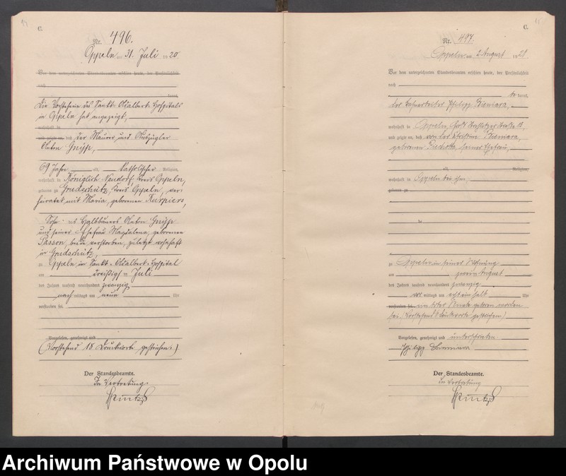 Obraz 10 z jednostki "[Rejestr zgonów] 1920 Tom II Nr 484-794"