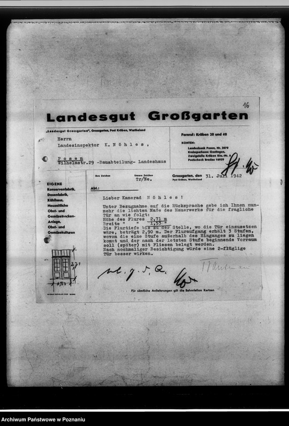 Obraz 20 z jednostki "Landesgut Grossgarten [fabryka konserw]."